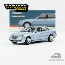 Tarmac Works 1:64 MB S-Class Horizon Blue Metallic Diecast Model Car