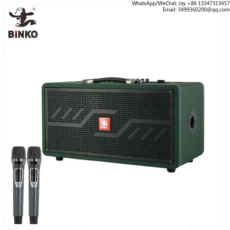 

Активная Bluetooth-колонка для караоке с гитарным усилителем, твитером и 6,5-дюймовым динамиком, профессиональная DJ-колонка с мощным басом (Bocinas Grandes)