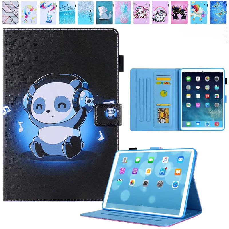 For iPad 7th 8th 9th 10.2 Pro 11 2021 2020 Air 4 10.9 Smart Case For iPad 10.5 Air 2 9.7 Mini 5 6 Cartoon Protective Cover Shell