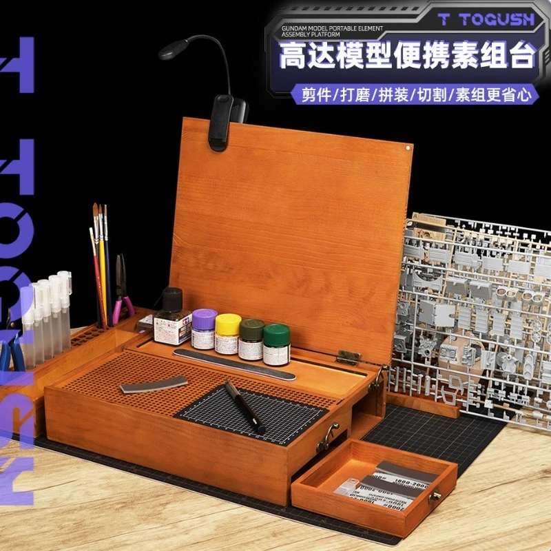 Portable Handheld Model Building Work Station Diy Assembly Storage Tray For  Hobby Parts Sorting Organizer