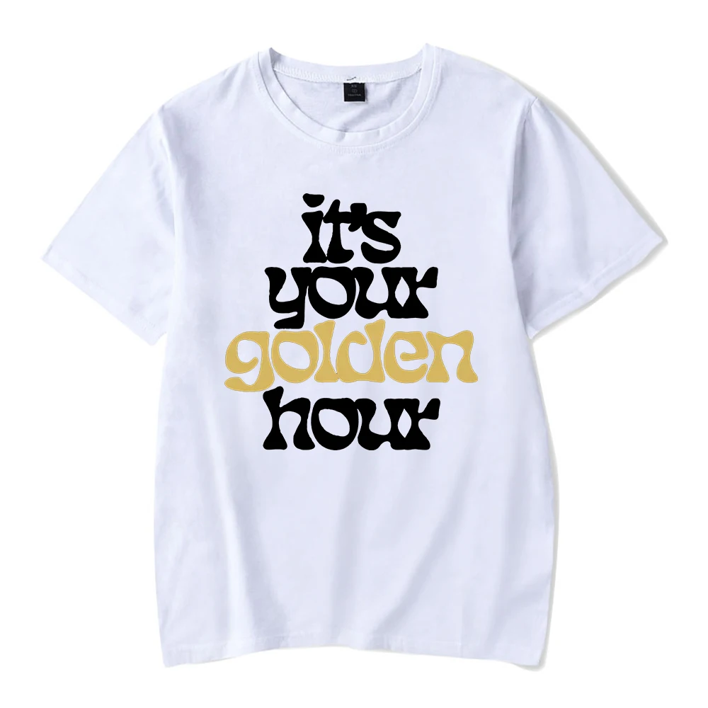 JVKE Golden Hour Shimmer T-shirt Fashion Crewneck Short Sleeve Tee Women Men's Tshirt 2023 Hip Hop Clothes