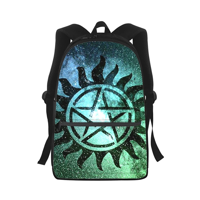 

Supernatural Men Women Backpack 3D Print Fashion Student School Bag Laptop Backpack Kids Travel Shoulder Bag