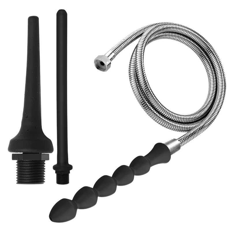 Silicone Enema Shower System Rectal Lavement Anal Ducha Syringe Cleaner Vaginal Cleansing Analdusche for Personal Hygiene