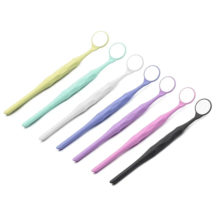 

LK-E106D Colorfuls Disposables Double Sided Autoclavables Dentalss Exams Mouth Mirrors Head Handle Instruments Tools Kit
