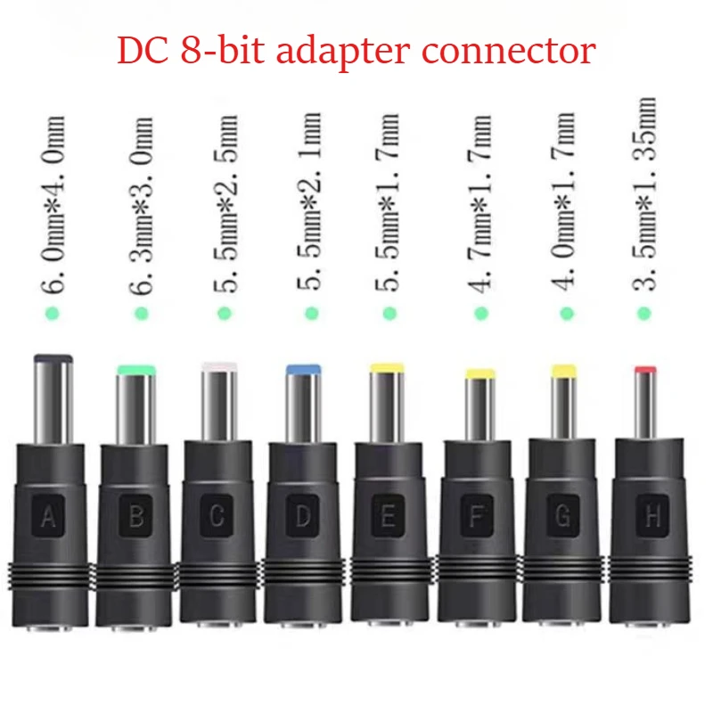 1pcs DC Octet converter head Laptop Wiring Harness adapter Power converter head DC5.5 adapter 8 sets