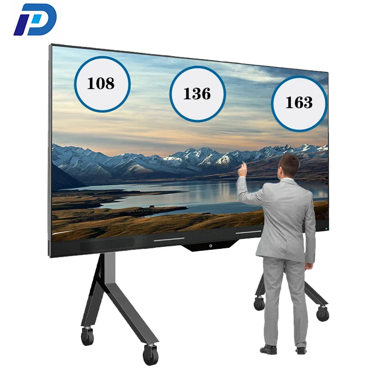 75 Inch LED Writing Board Smart Ir Interactive Whiteboard for School