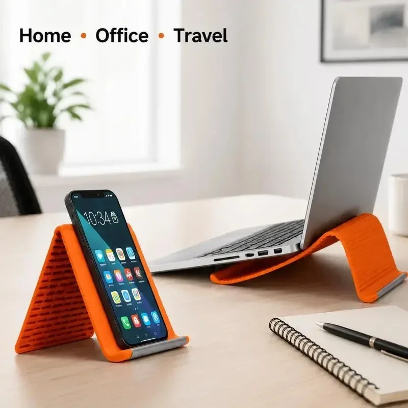 Portable Adjustable Foldable Stand for Phone Tablet Laptop, Multi-Angle Holder for Home Office Travel