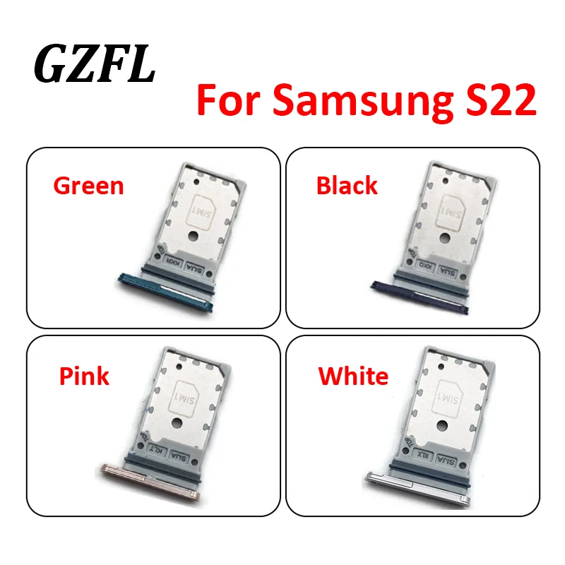 For Samsung Galaxy S22 Tray Dual Sim Card MicroSD Holder Nano Slot Replacement Part