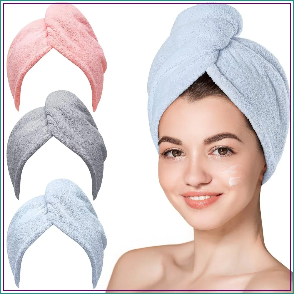 Quick Dry Microfiber Hair Towel Wrap Pack