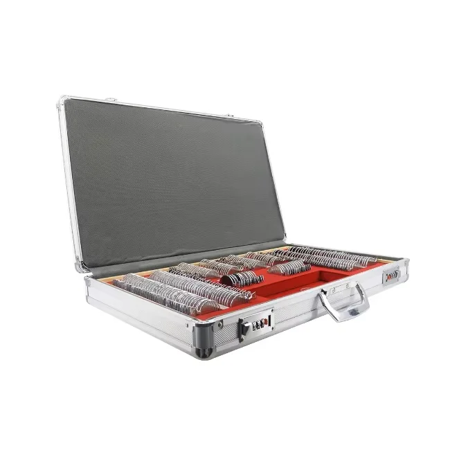 158 Pcs Metal Ring Complete Trial Lens Set TLS-158M Metal Ring with Trial Frame for Professional Optometry Use