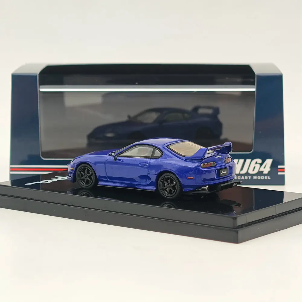 1/64 Hobby Japão Para SUPRA (JZA80) JDM VERSÃO PERSONALIZADA MICA AZUL METALIC HJ 644042 BL Diecast Modelos Coleção de carros Auto Toys