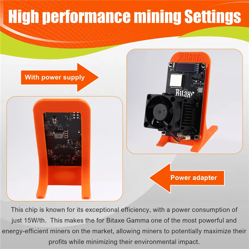 التميز في تعدين التشفير BAAD مع Bitaxe Gamma 601، 1.2TH/S، 18-22W، Bitcoin BTC Miner، BM1370 ASIC من S21 Pro، قابس الاتحاد الأوروبي