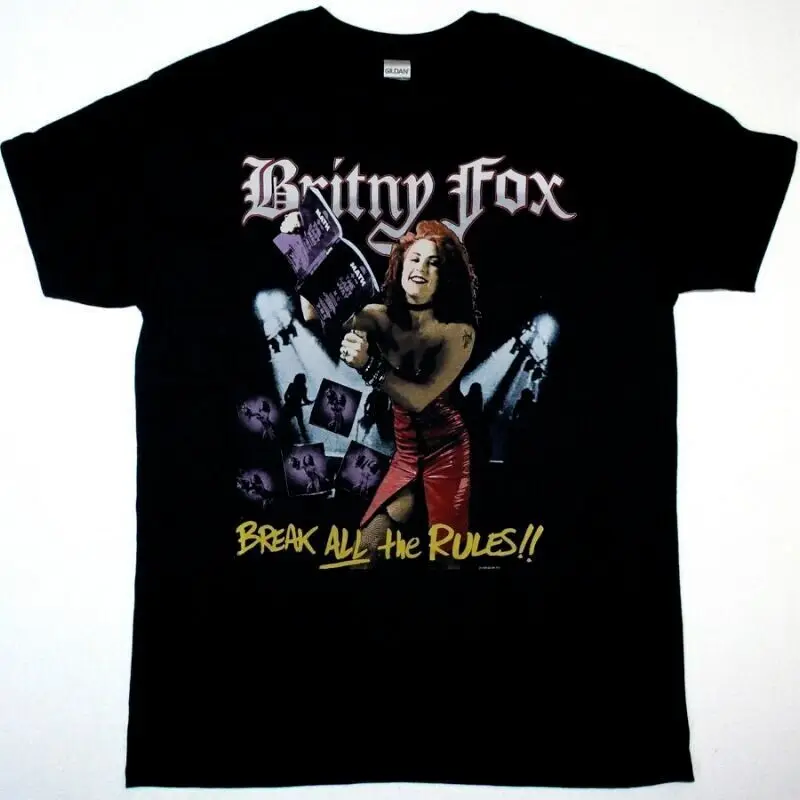 BRITNY FOX BREAK ALL THE RULES TOUR NEW BLACK T-SHIRT