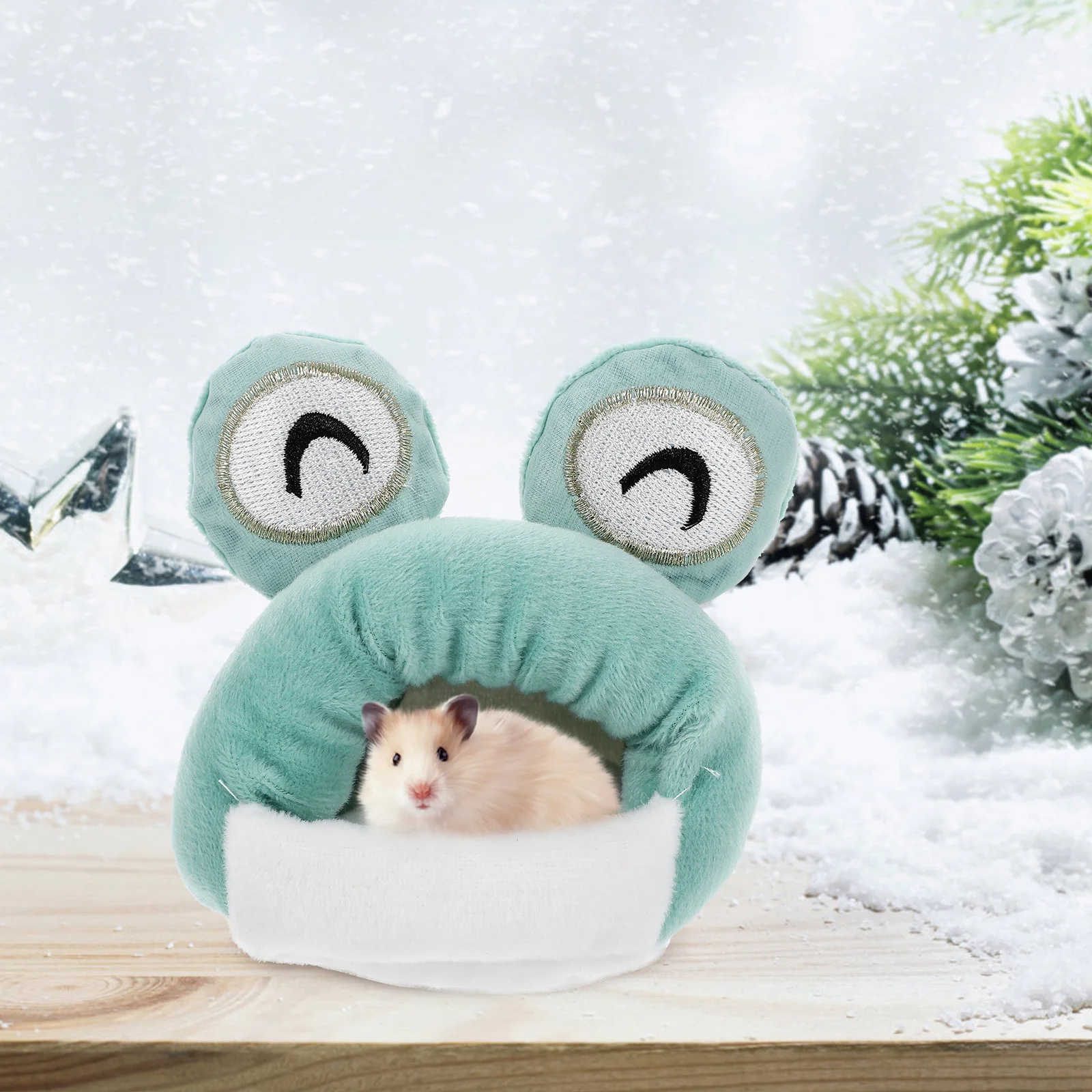

Cotton Nest Decorative Chinchilla Hamster Bed Accessory Wear Resistant Hut Delicate Household Pet Hideout Warm Hut Lovely Net