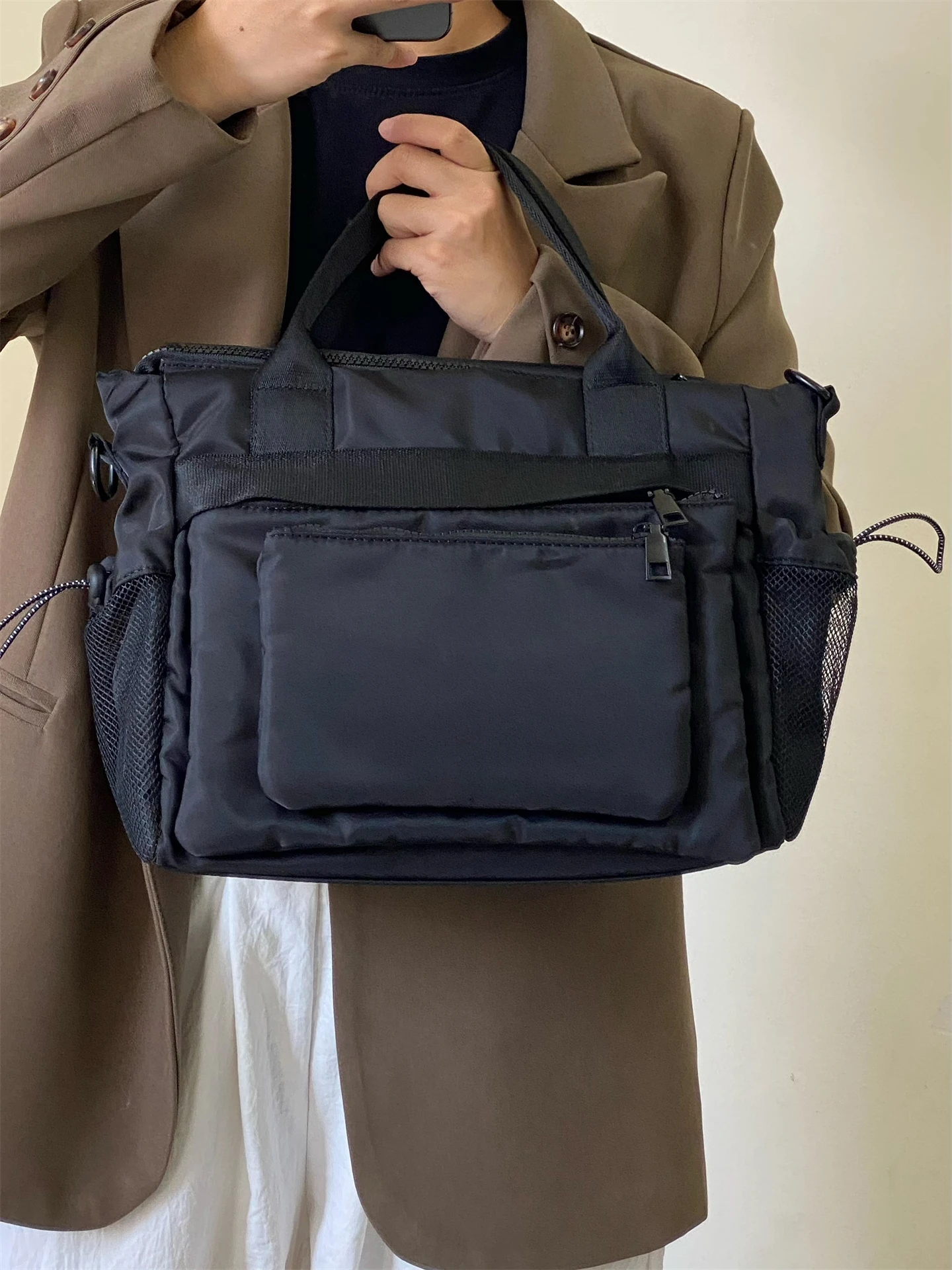 

CHIC XI Ox Nylon Fabric Handbag Multi-ket Simple Crossbody Bag Casual Sle Women's Bag Youth Faion Trend 2025