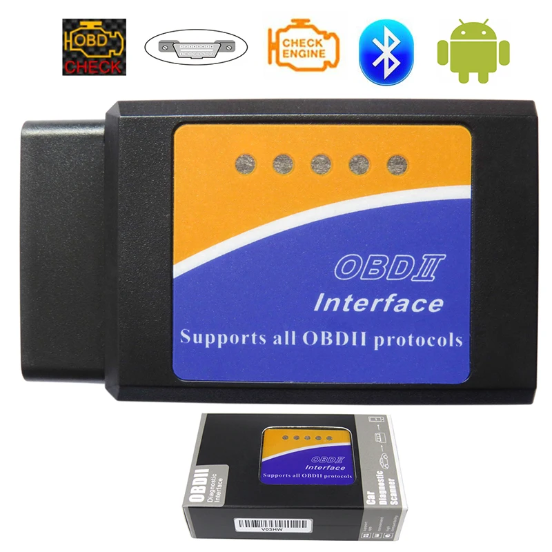 Bluetooth OBD2 ELM327 V1.5 Cars Diagnostic Scanner For Android ELM 327 V 1.5 OBD 2 Auto Code Readers OBDII Diagnostic-Tools