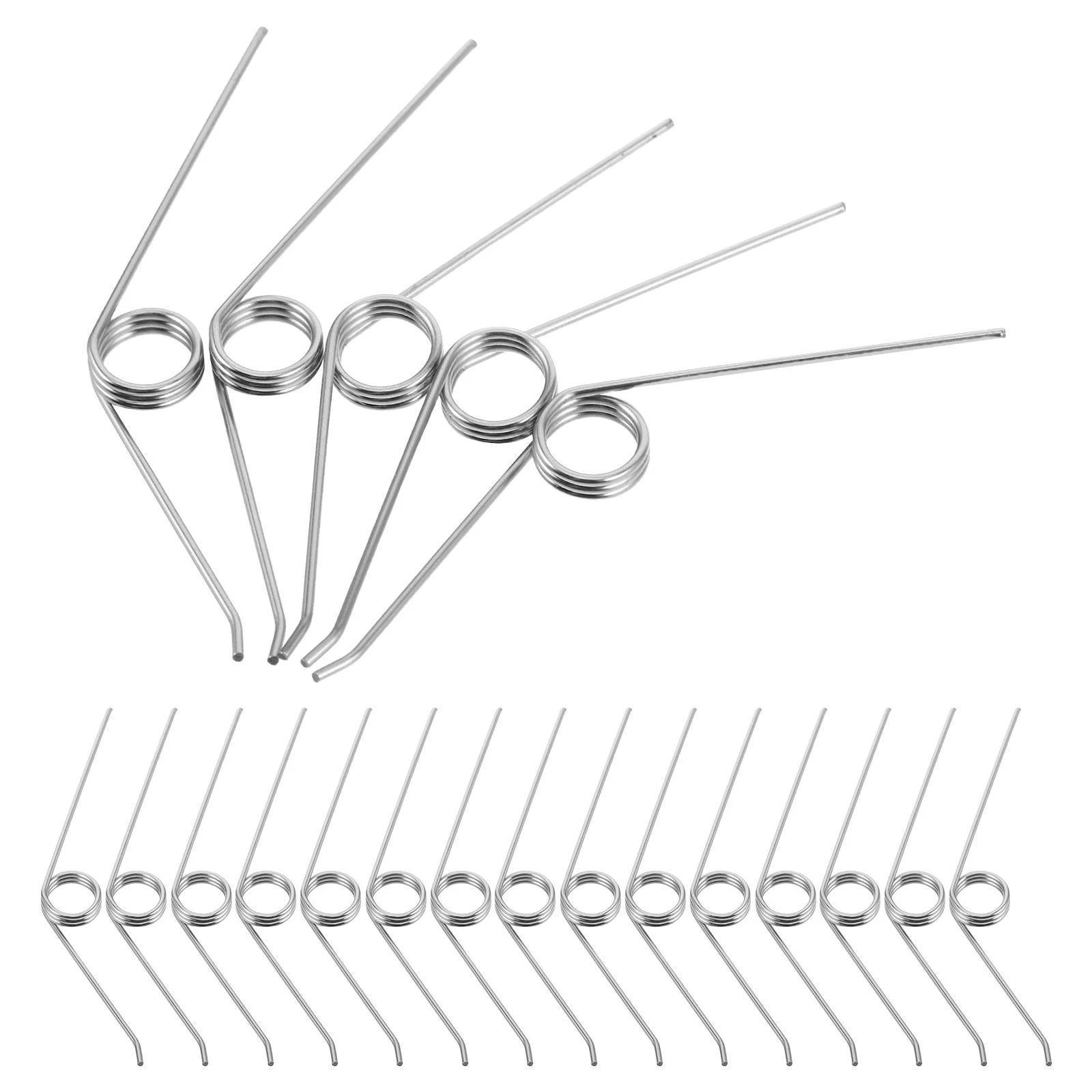 

24pcs Trash Can Lid Springs High Tension Torsion Springs Waste Bin Covers Easy Installation Kitchen Bathroom Garbage Cans