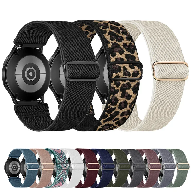Shiny Elastic strap For Amazfit gts 4-3-2-2e-mini/bip-U-S-lite/Stratos 2 20mm/22mm band Bohemian Pride bracelet gtr-4-3-3pro-2e