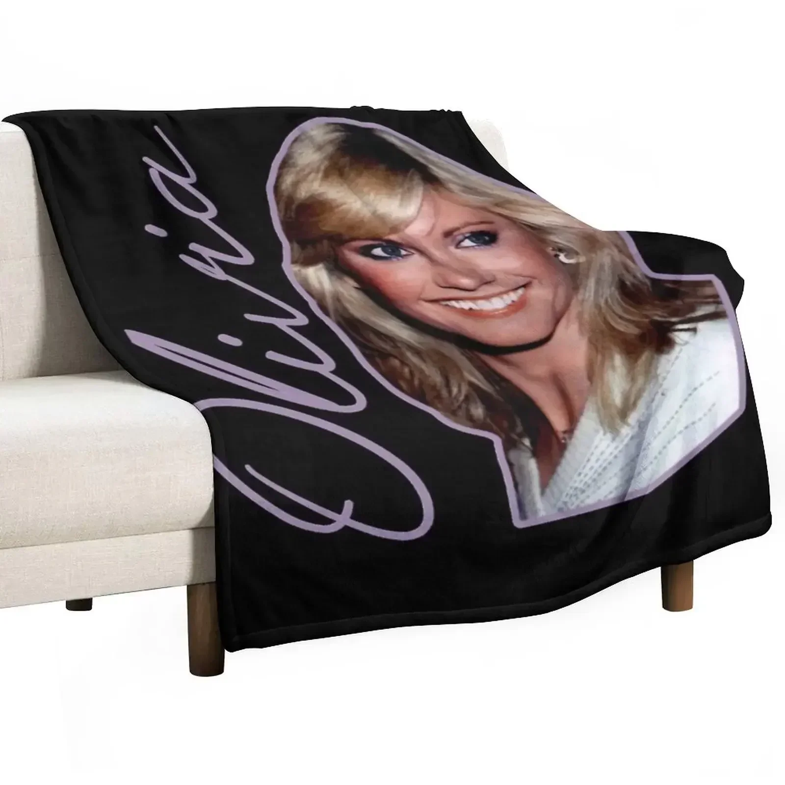 Olivia Newton JohnOnly Single Throw Blanket Kid'S cosplay anime Beach Blankets