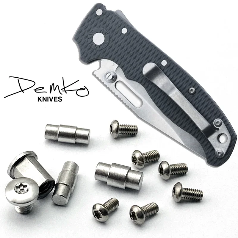 Custom Made stainless steel  For Demko AD-20.5 Knife Handle Screws Folding Knife Parts Make Accessories