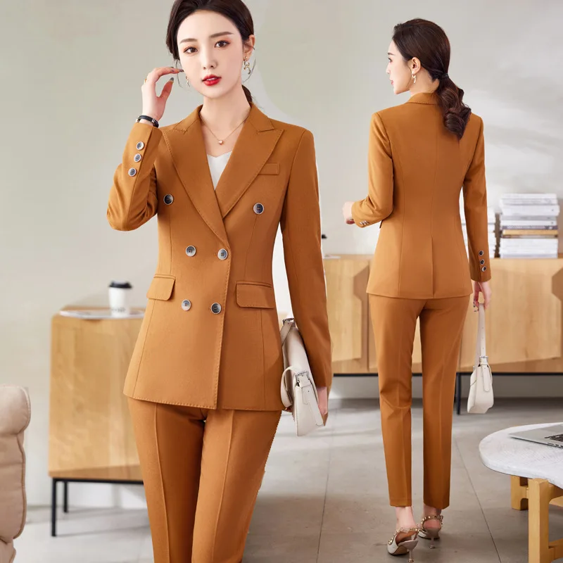 Business Suit Women's Spring and Autumn New High-Grade Formal Wear Small Business Suit Coat Workplace Commuting Elegant Work Clo