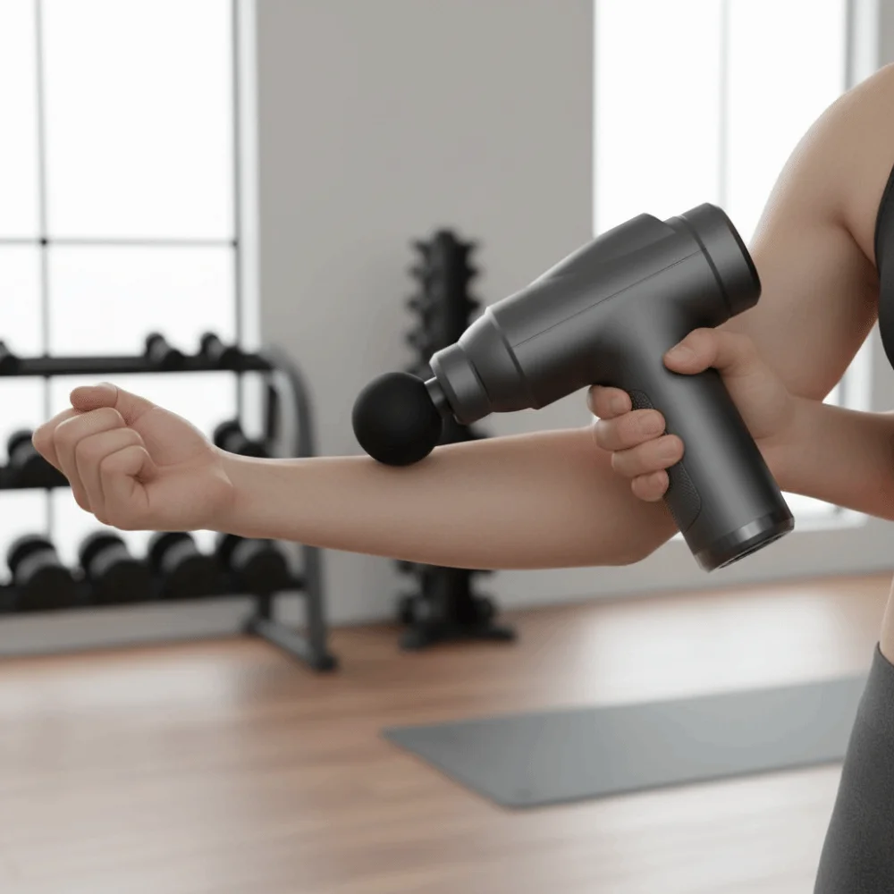 

32 Modes Fascia Massager USB Charging Body Relaxation Muscle Massage Machine with 4 Massage Heads Noise Reduction