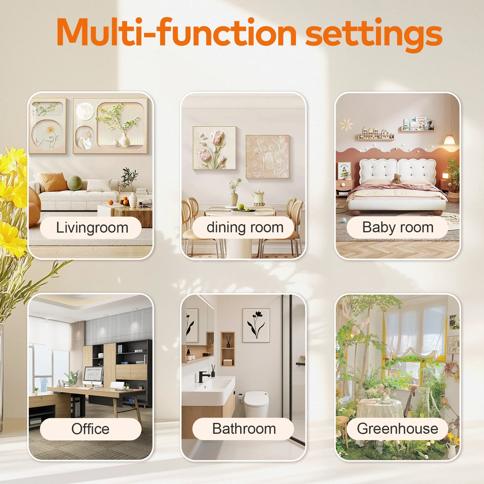 Air Quality Monitor 6‑in‑1 Detector HCHO TVOC CO2 PM2.5 PM10 PM1.0 Tester LCD Color Screen Voice Alarm Indoor Home Car Air Quality Detector view 8