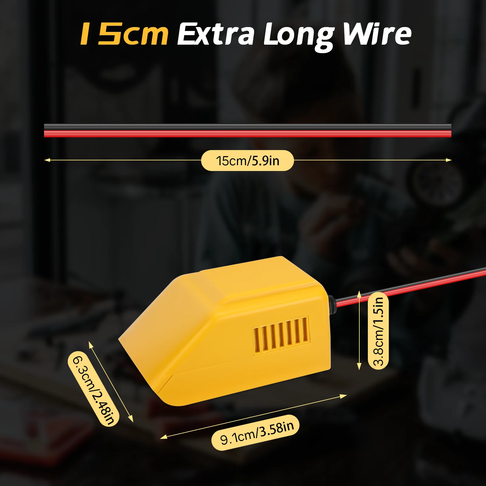 Convertitore Step-Down da 20V a 12V per Dewalt 20V trasformatore riduttore di tensione della batteria adattatore fai da te (batteria non inclusa)