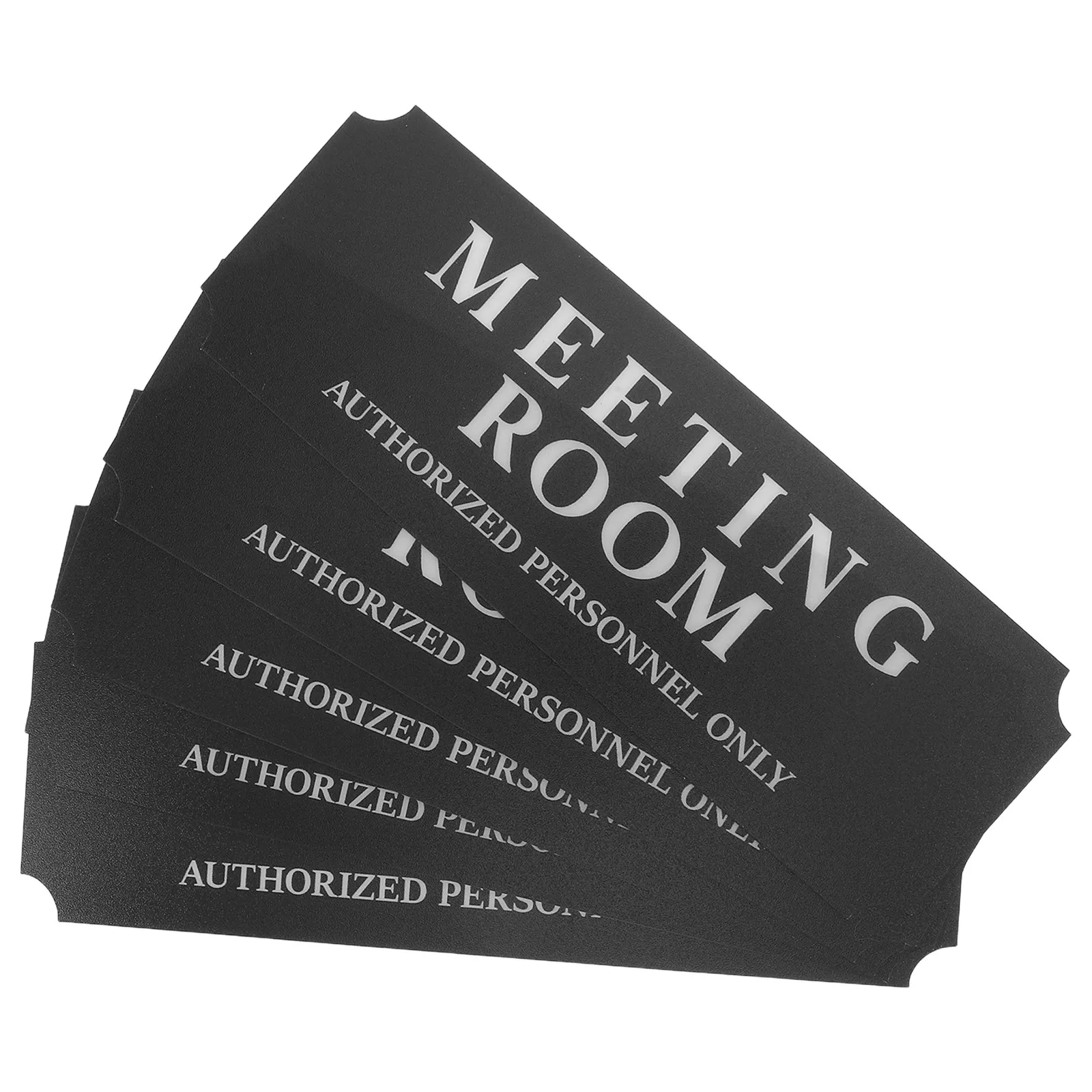 

5Pcs Self-Adhesive Waterproof Meeting Room Door Marker Sign 9.1x3.2in Office Conference Stickers Business Office Identification