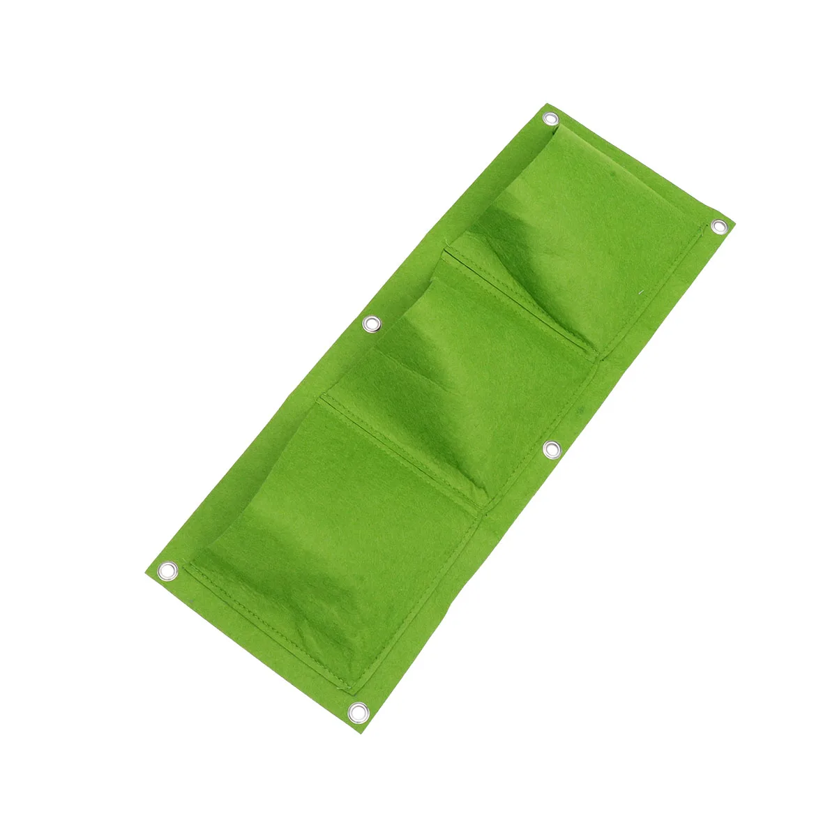 

Wall Hanging Plant Bag Vertical Felt Planter Multi-Pocket Grower For Indoor Outdoor Herb Vegetable Nursery Container Green