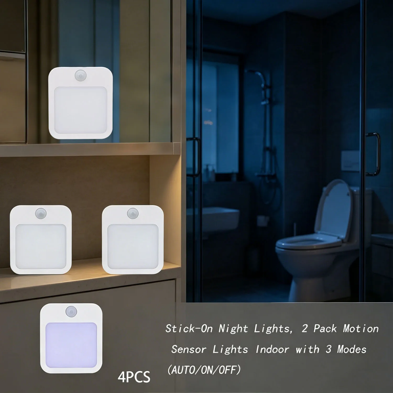 capteurs-de-presence-humaine-4-pieces-emettant-une-lumiere-rouge-ou-blanc-chaud-adaptes-aux-chambres-couloirs-salles-de-bain-et-chambres-d'enfants