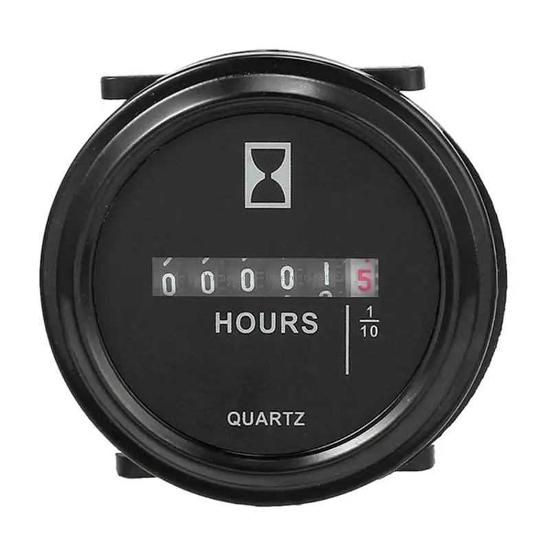 

Hour Meters For Marine Boat Auto Yacht Car Universal Waterproof Clock Gauge 6-80V