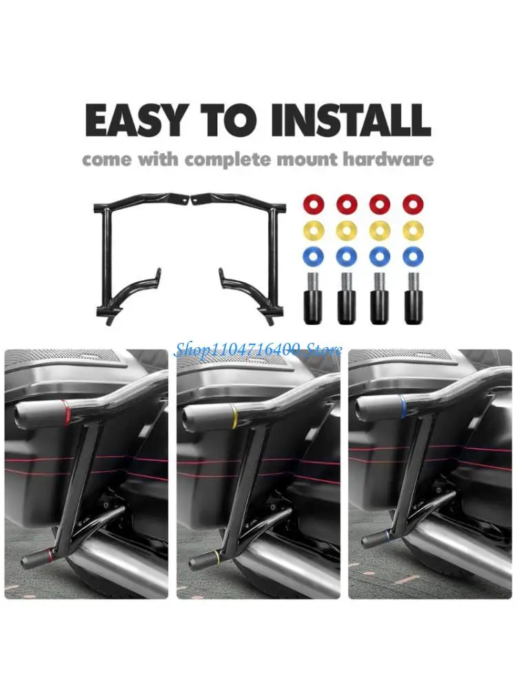 

y1gd Side Case Armors Guards Protector Alloy Steel Motorcycle Saddlebag Guard Crash