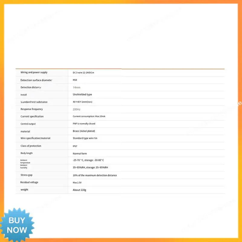 A10R Switch Sensor PRD18 12Mm Diameter DC12-24V 12Mm Diameter IP20 Switch Sensor PRD18 14DN2