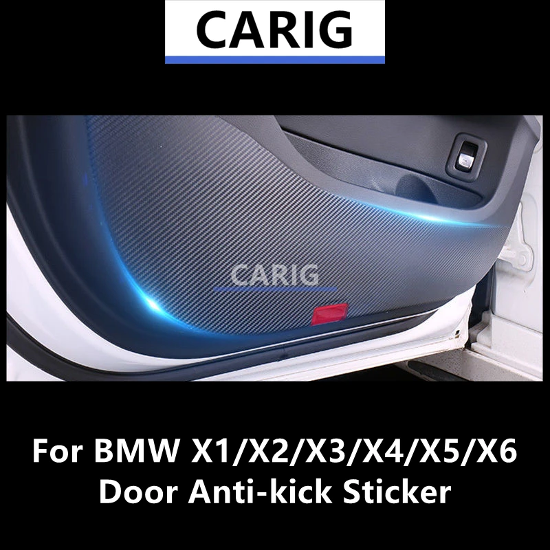 

For BMW X1/X2/X3/X4/X5/X6 Door Anti-kick Sticker Modified Carbon Fiber Interior Car Film Accessories Modification