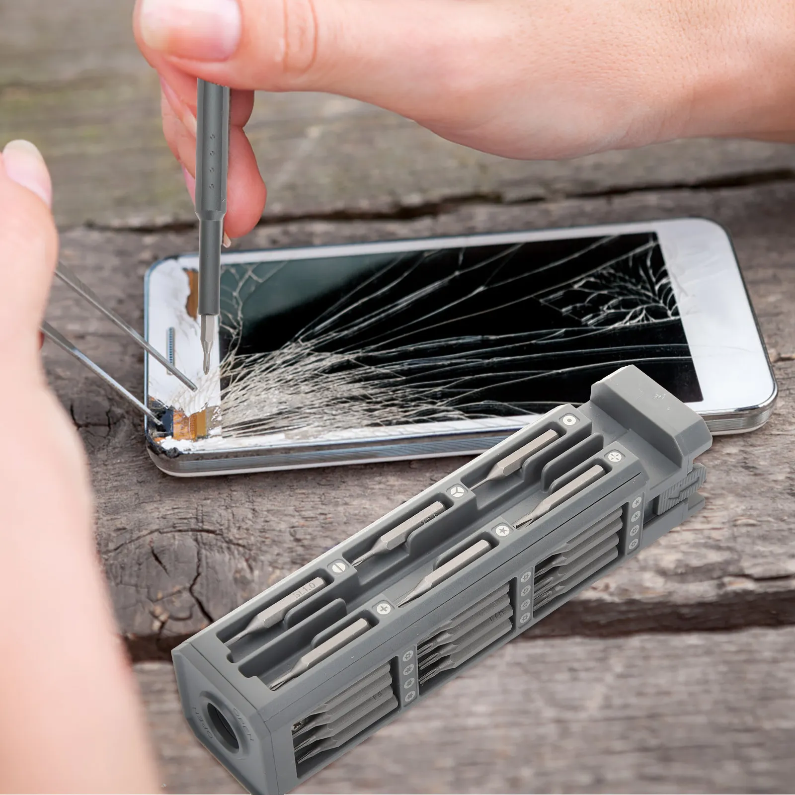 

1Set Precision Screwdriver Set Premium Stainless Steel Aluminum Alloy Repair Tool for Mobile Phone Pc Laptop Watch Glasses