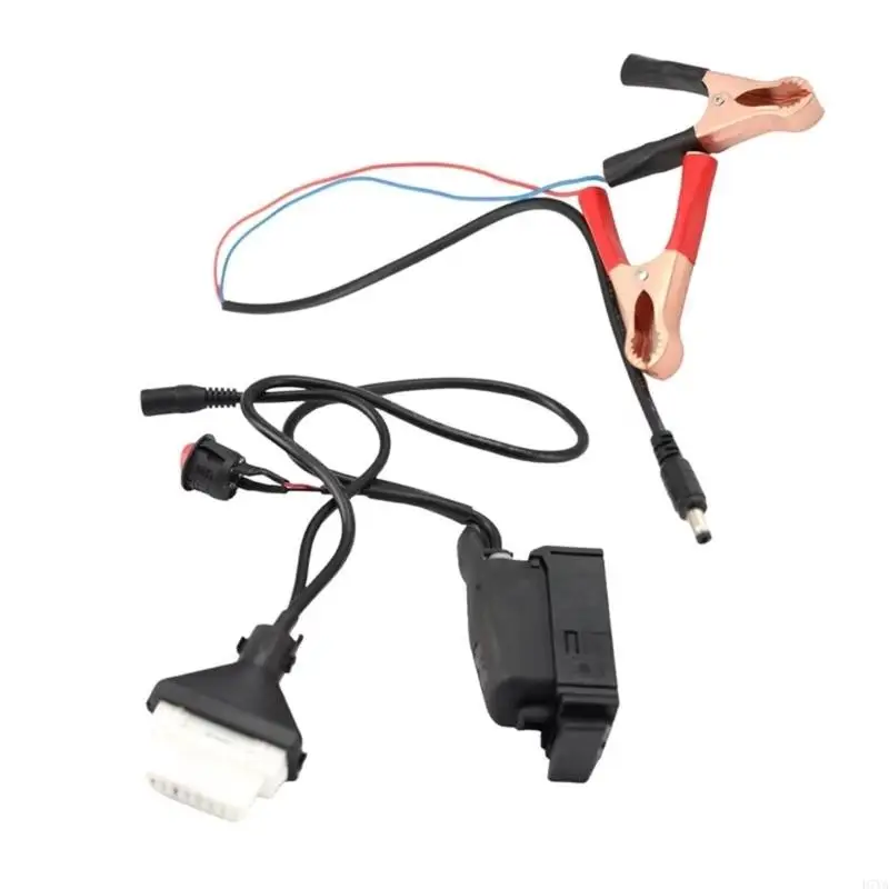 Transmission Control Unit Test Cable System for DQ200 OAM, with White Pin Block, Integrated Push Button and Power Clamps D7YA