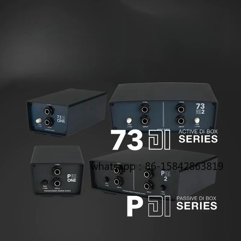 73DI ONE2 Guitar DI Box Bass in-Line Keyboard Instrument Dual Channel Passive DI