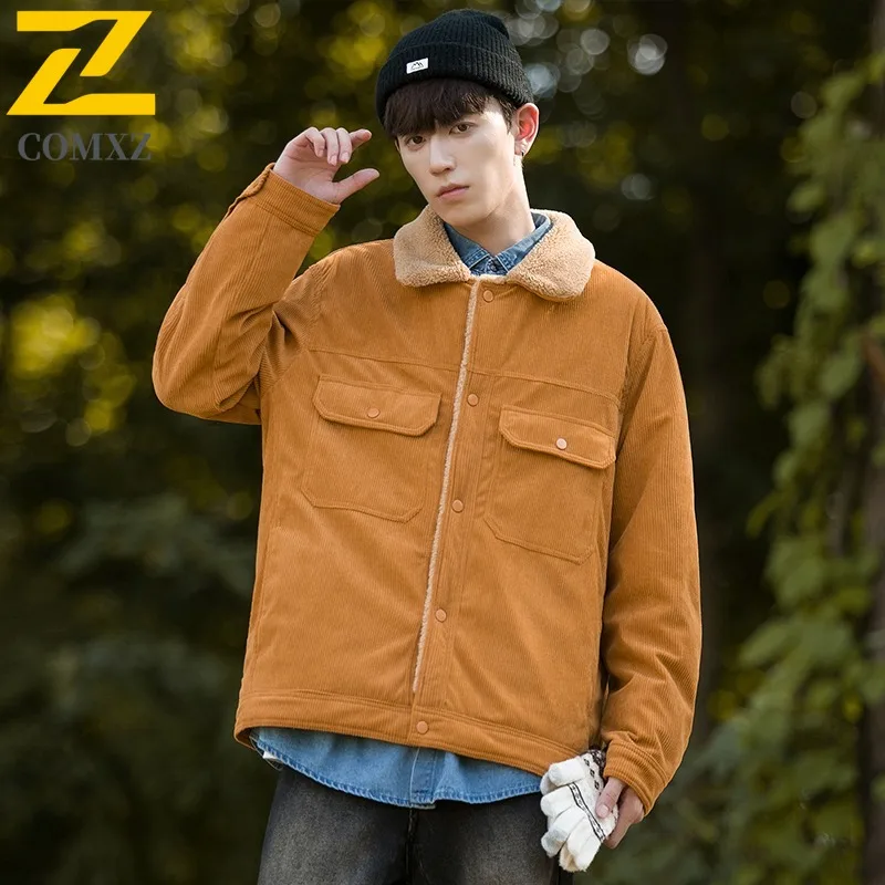 

COMXZ Men's Padded Jacket Daily Walk Warm Feature Ski Resort Winter Jacket Street Leisure Solid Color High Quality Padding Coat