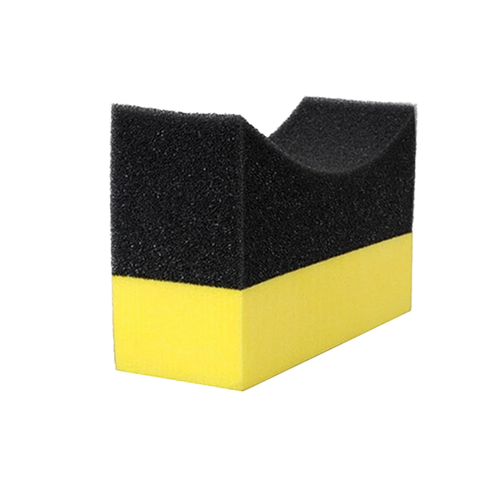 EVA U-Shape Car Cleaning Sponge 6Pcs Wipe Corner Edge Tire Contour Pads Tyre Cleaning Sponge Polishing Sponge Cleaning Sponge