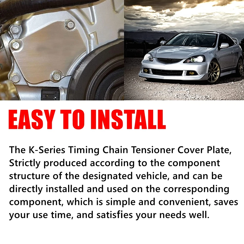 K-Series Car Mordification Replace Timing Chain Tensioner Cover Plate Kit for Honda Acura K20,K20A,K20Z,K24,K24A Engines
