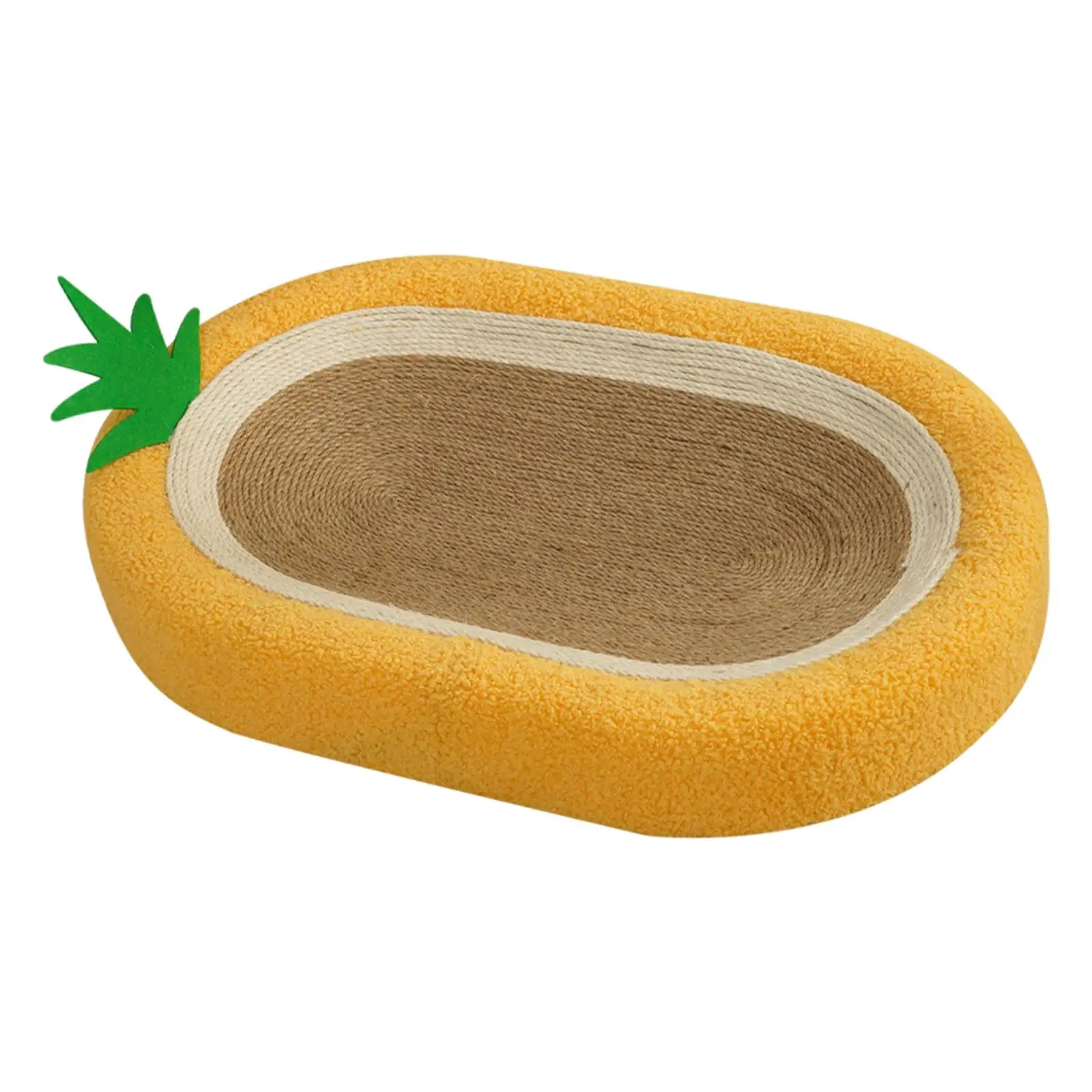 Cat Scratcher Sisal Bed Lounge Couch for Indoor Cats Oval Shape 24inx16\