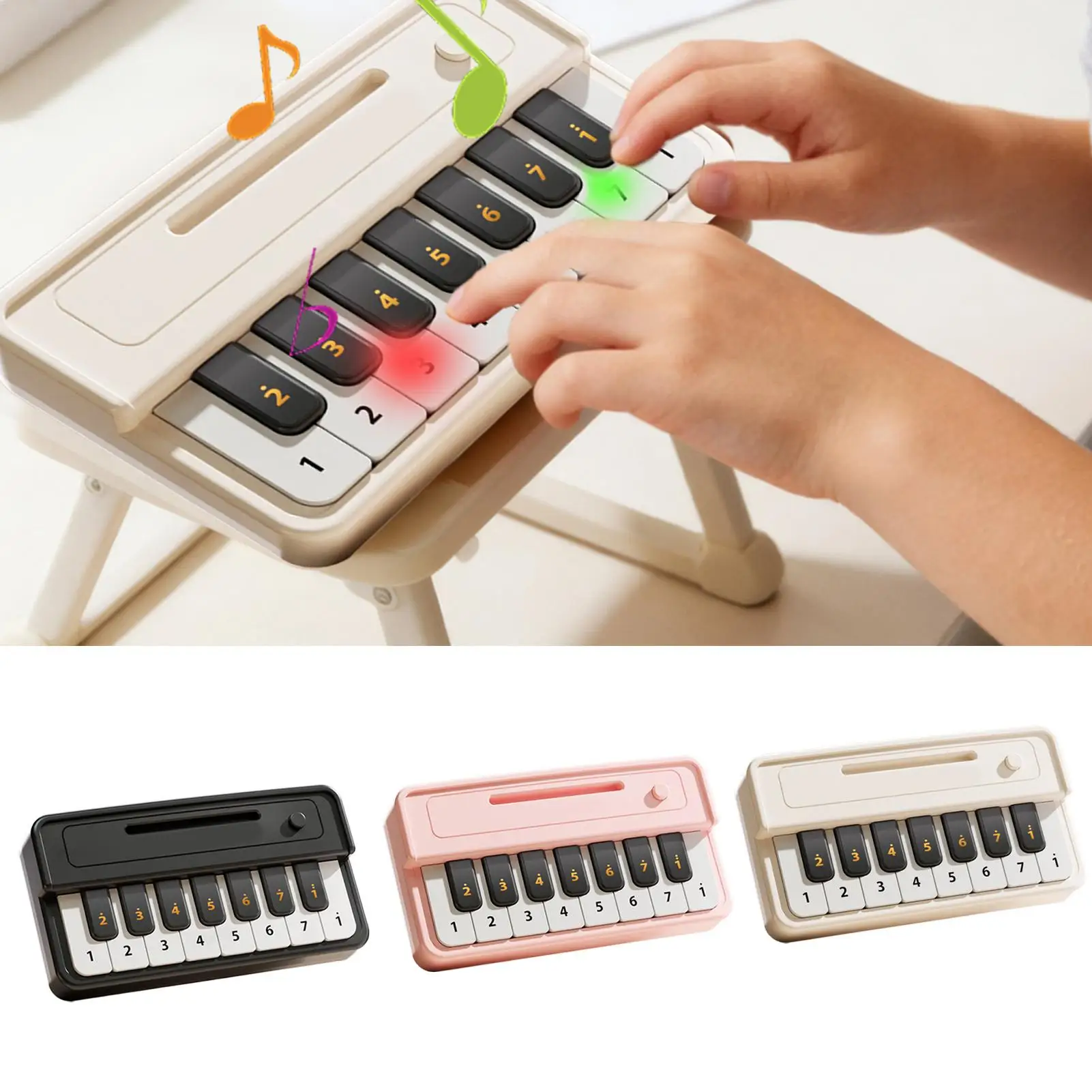 لعبة البيانو المحمولة للوحة المفاتيح الإلكترونية للأطفال مع أداة موسيقية تعليمية لكتاب الأغاني هدية عيد ميلاد السنة الجديدة لرياض الأطفال