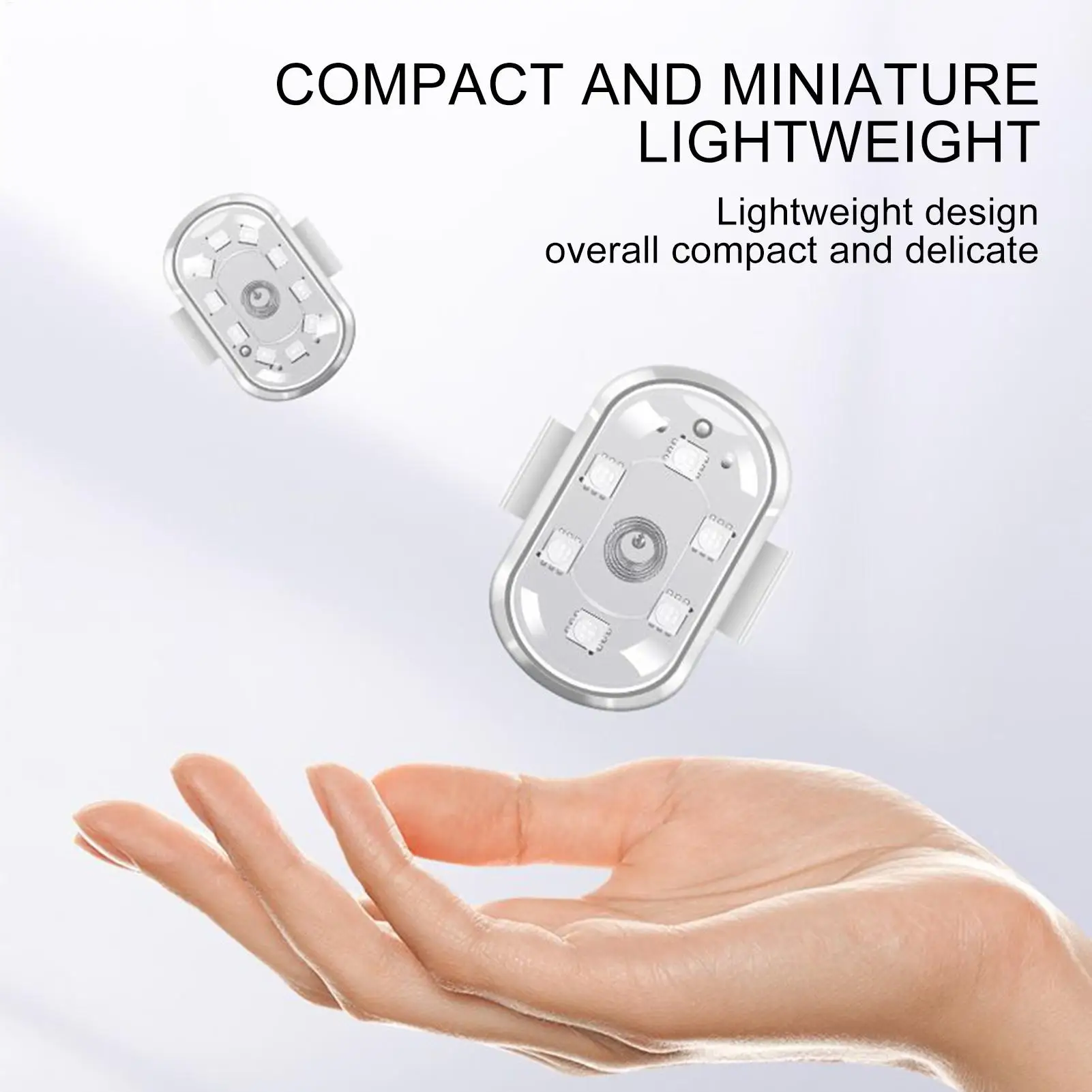 

Strobe Lights For Car Wireless 8 Colors Vehicle Accessories Anti-Collision Touch Flashing Lights For Drone Bike RC Boat Scooter