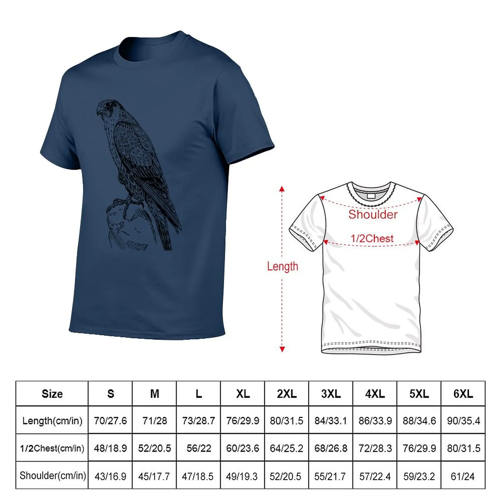 Hawk Bird Classic Design T-Shirt man t shirt graphic t shirt man plain man t shirts cotton T-Shirt