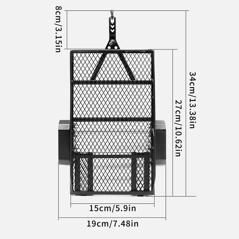 محاكاة إطار مقطورة معدنية ، الزاحف RC ، شفروليه K10 ، المدافع ، برونكو Scx24 ، Fms18 ، Fms24 ، أجزاء الترقية