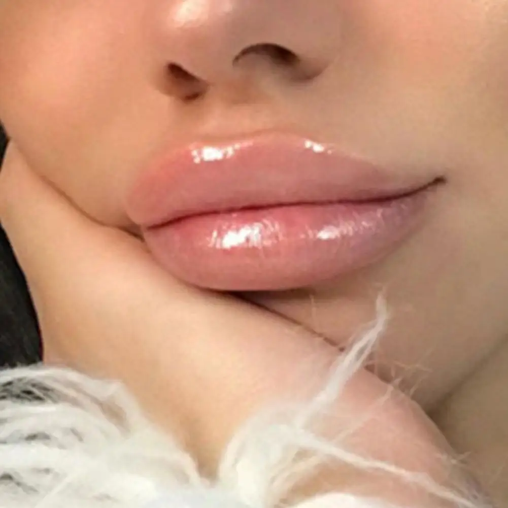 ألوان عشوائية الألوة بلسم الشفاه الفاكهة زيت الشفاه فيتامين E مغذي ترطيب ملمع الشفاه هدية عيد الحب بلسم الشفاه ماكياج