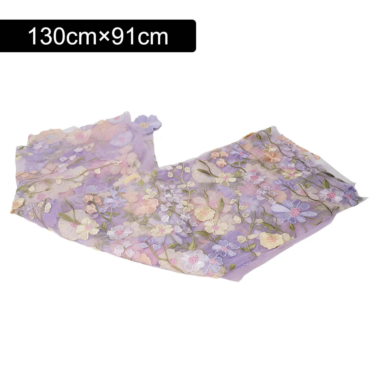 

Clothing Fabric Color As Shown In The Figure Embroidered Lace Fabric Beautiful Flower Patterns For Clothing Production