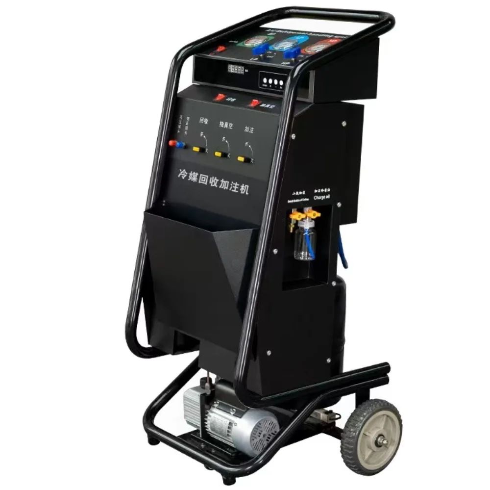 

Refrigerant Filling Machine AC System Maintenance Refrigerant Recovery Filler For R134a Air Conditioning Cleaning Equipment
