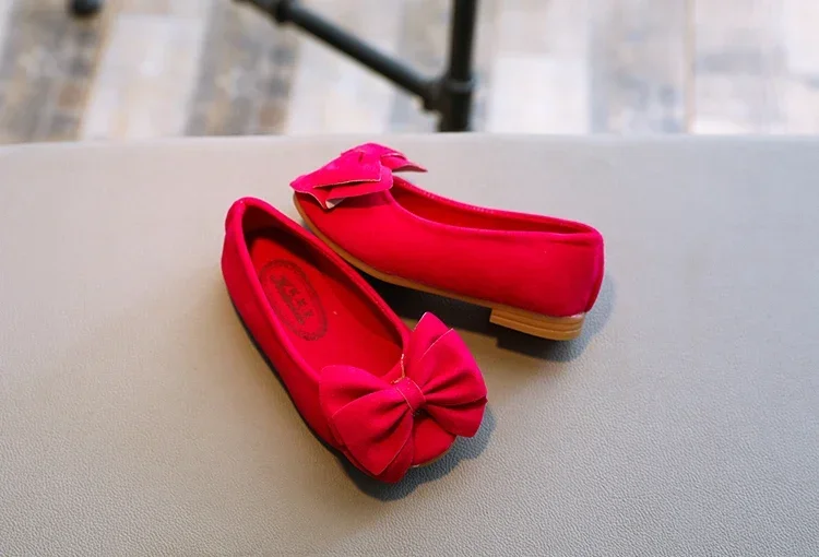 2024 neue Mode Mädchen Schuhe Pu Leder mit großen Fliege Bonbon Farbe Kinder Sandalen Slip-On Kinder Freizeit schuhe 21-36 weich heiß – Detail 13